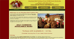 Desktop Screenshot of bourbonredturkey.com